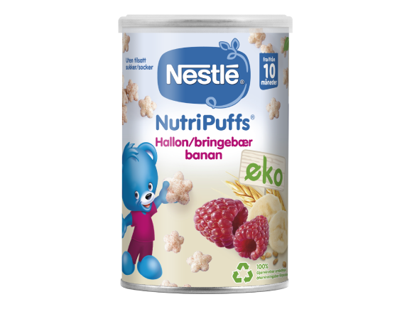 Nestlé NutriPuffs puffar Banan Hallon